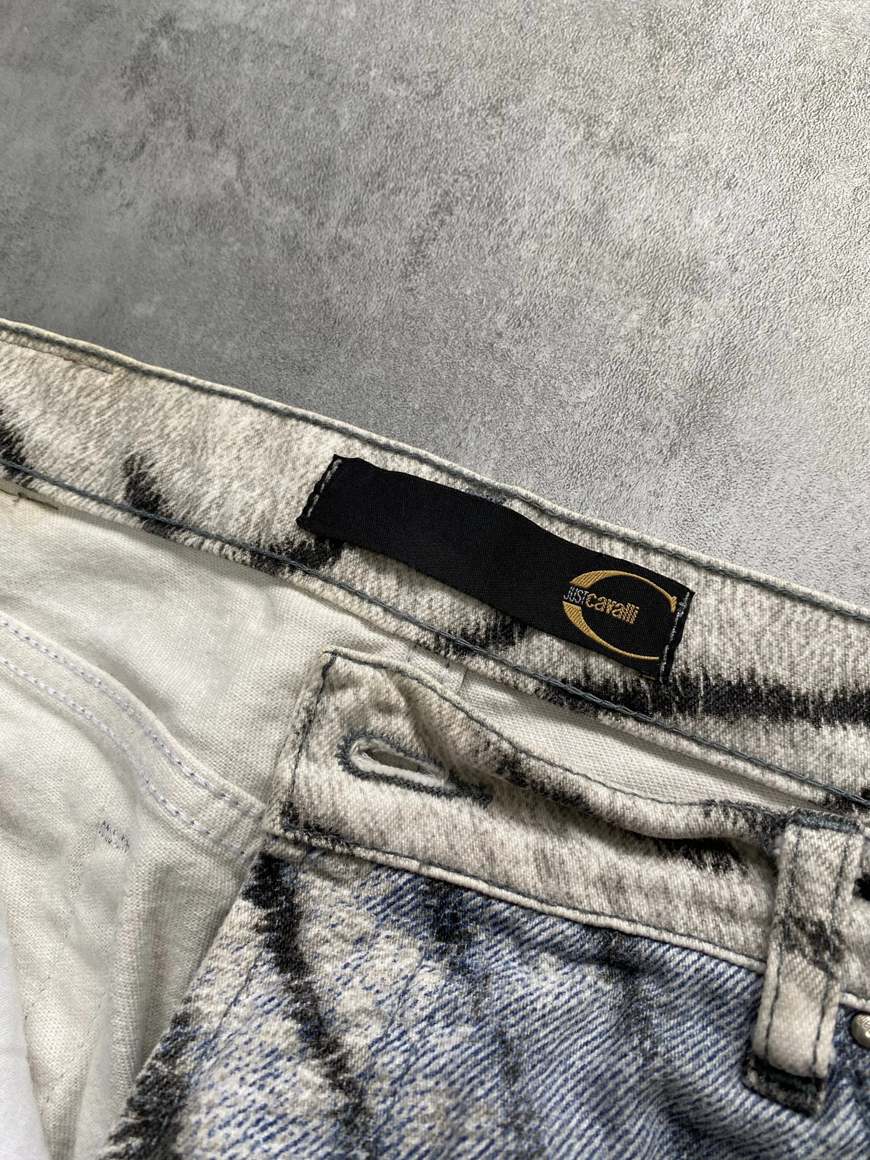2002 Just Cavalli Safari Zebra Jeans - Image 4