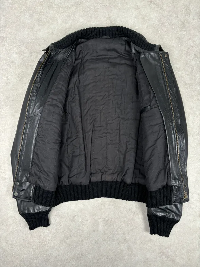 Daniele Alessandrini Black Leather Jacket - Image 7