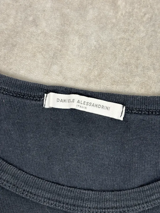 Daniele Alessandrini Black London Calling Longsleeve T-Shirt - Image 7
