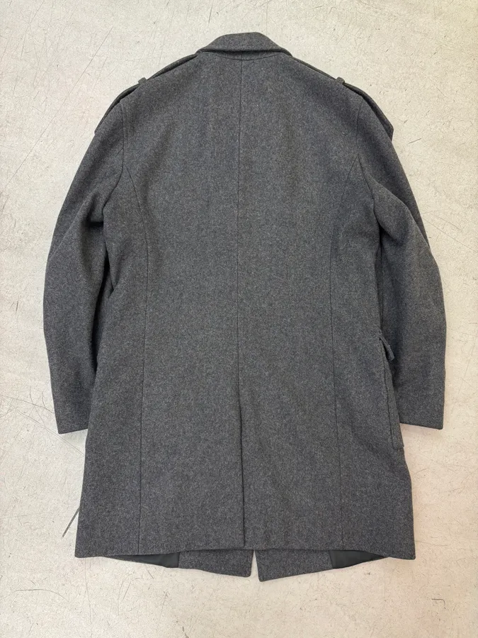 Daniele Alessandrini Buttoned Wool Military Long Coat - Image 5