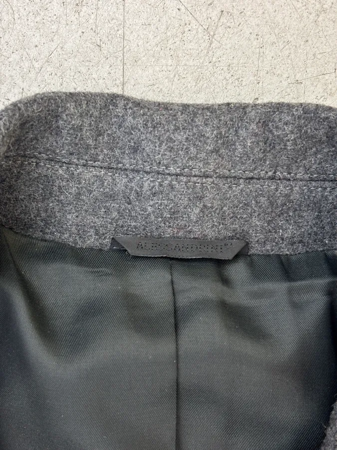 Daniele Alessandrini Buttoned Wool Military Long Coat - Image 6