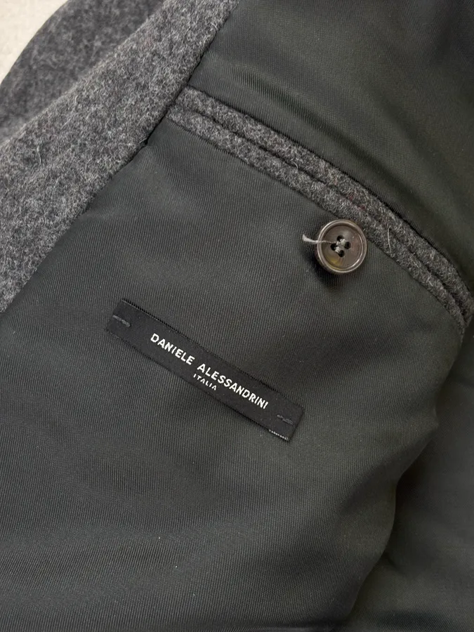 Daniele Alessandrini Buttoned Wool Military Long Coat - Image 9