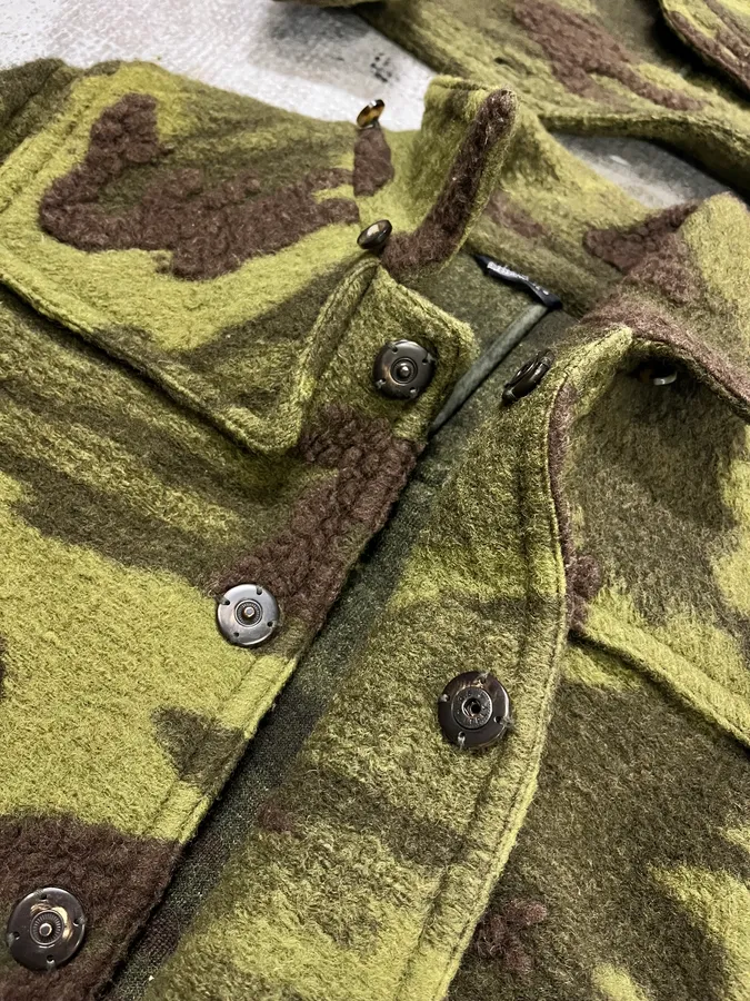 Daniele Alessandrini Camo Green Wool Detachable Hood Military Jacket - Image 10
