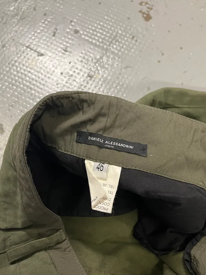 Daniele Alessandrini Cross Patch Olive Pants - Image 11