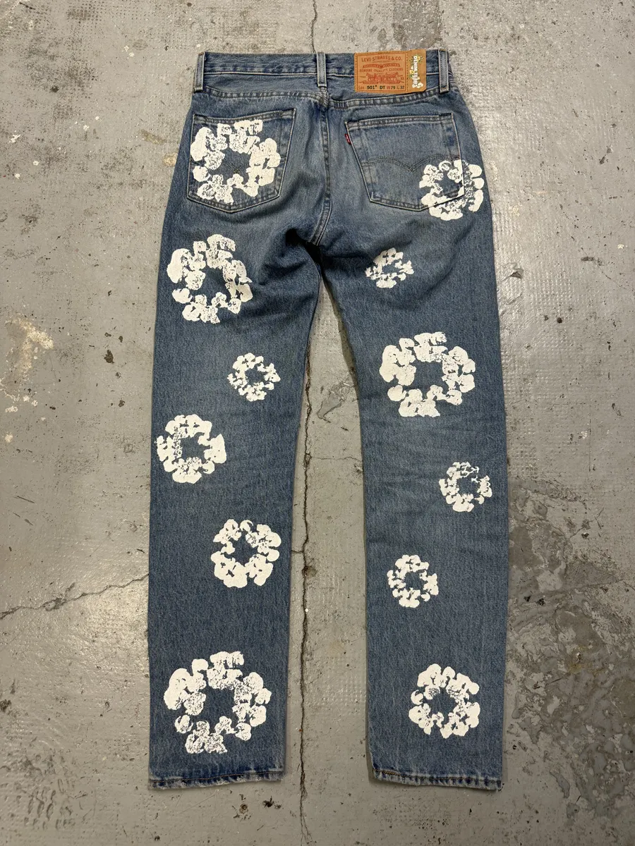 Denim Tears Levis 501 Blue Denim Jeans - Image 2