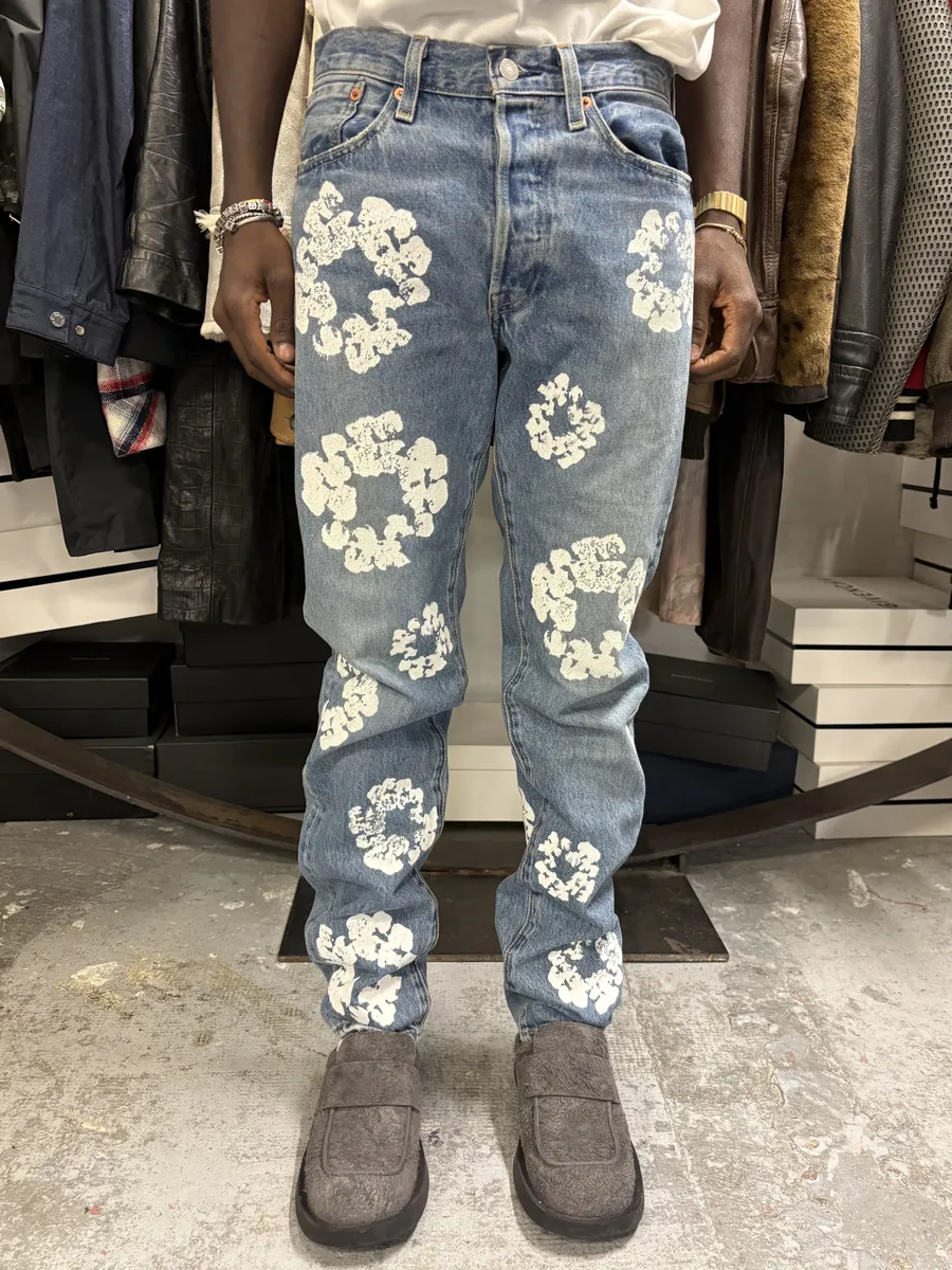 Denim Tears Levis 501 Blue Denim Jeans - Image 3