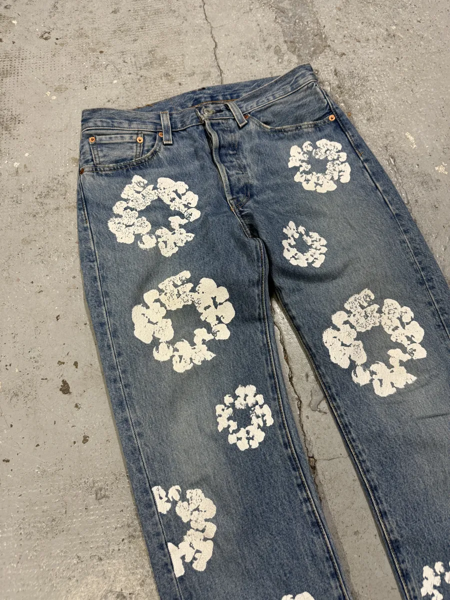 Denim Tears Levis 501 Blue Denim Jeans - Image 8