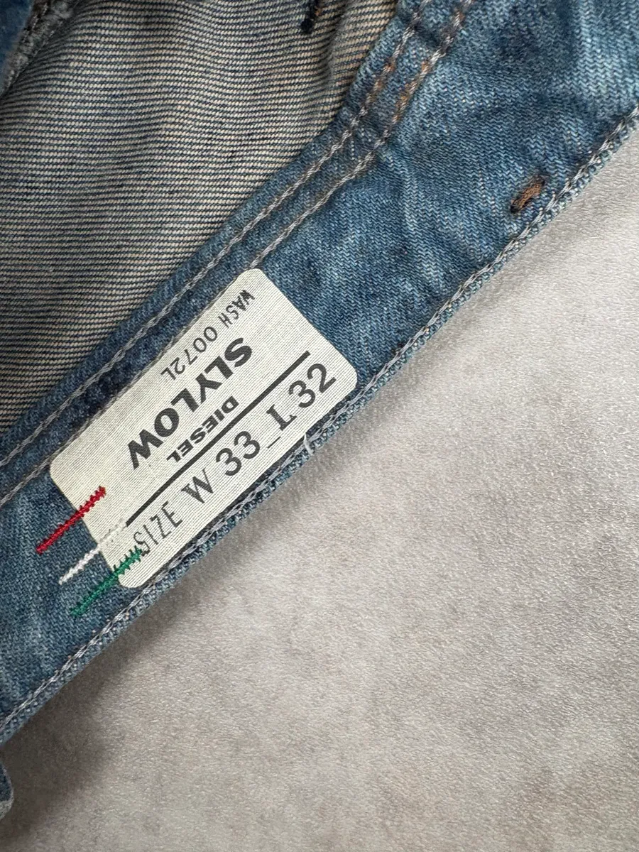 Diesel Abstract Painted Denim Blue Jeans - Image 8