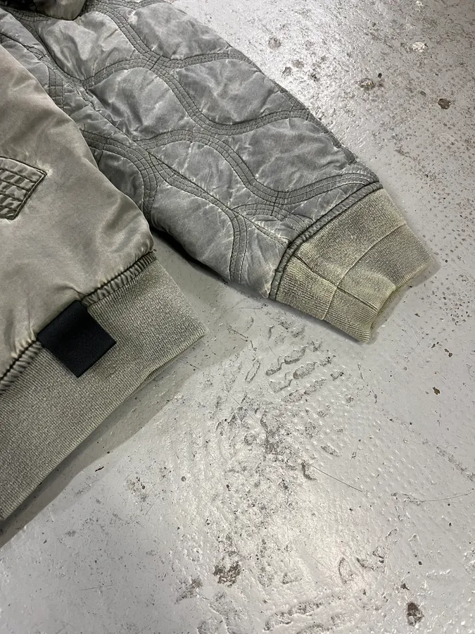 Diesel Astro Cargo Grey Bomber Jacket - Image 8
