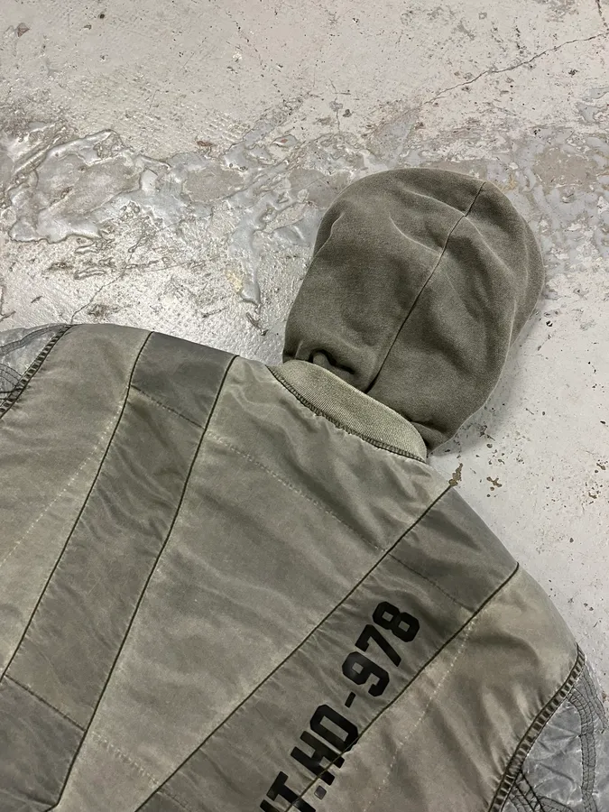 Diesel Astro Cargo Grey Bomber Jacket - Image 9