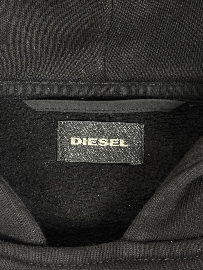 Diesel Asymmetrical Black Zip-up Hoodie - Image 10