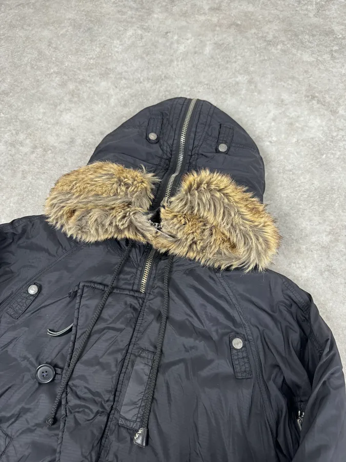 Diesel Aviator Navy M-1 Bomber Jacket - Image 6