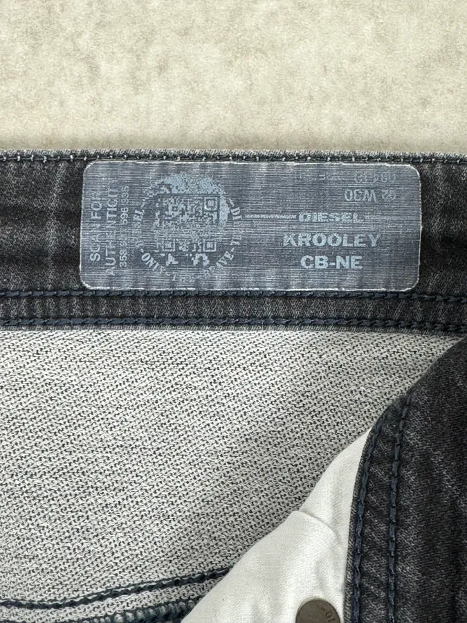Diesel Black Gold Grey Distressed Denim Jeans - Image 8