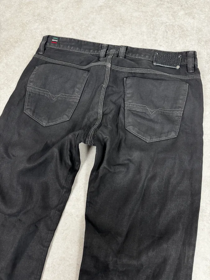 Diesel Black Obscure Slim Denim Jeans - Image 7