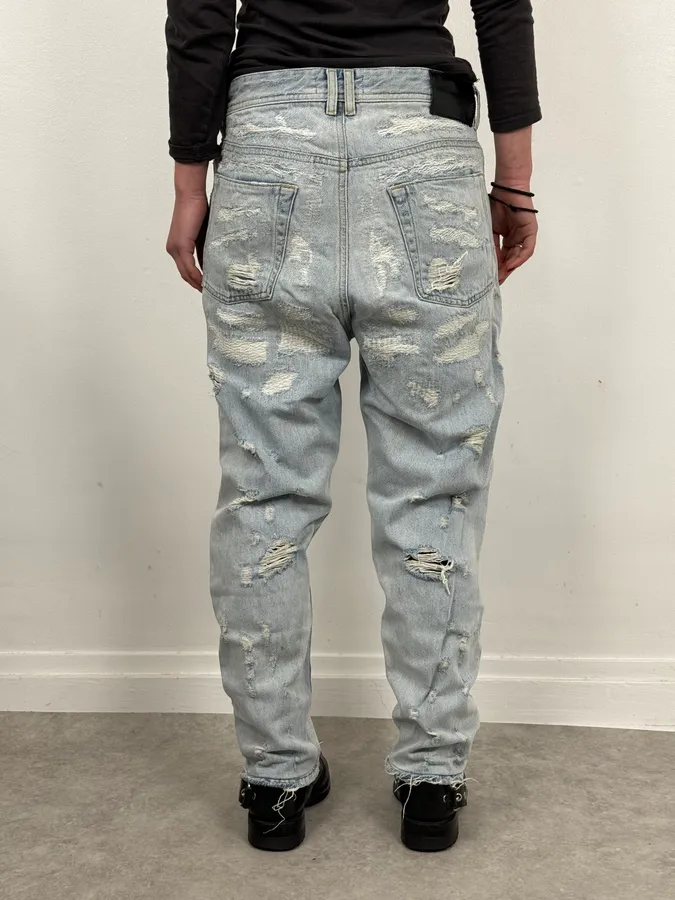Diesel Blue Distressed Denim Jeans - Image 3
