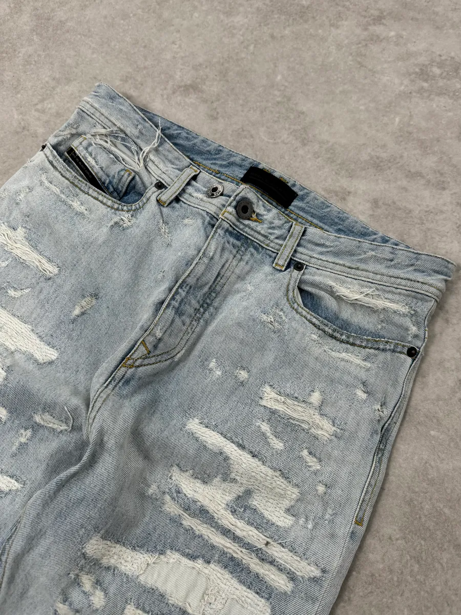 Diesel Blue Distressed Denim Jeans - Image 6
