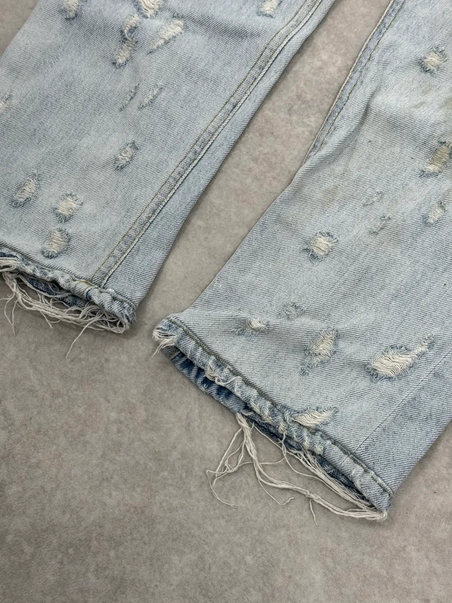 Diesel Blue Distressed Denim Jeans - Image 8