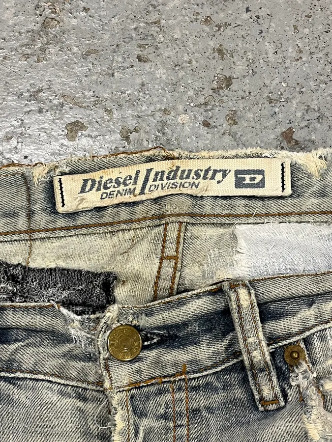 Diesel Blue Distressed Faded Slim Denim Jeans - Image 10