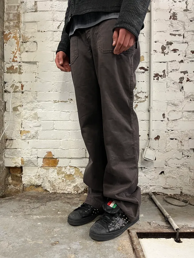 Diesel Brown Cozy Wide-Leg Pants - Image 2