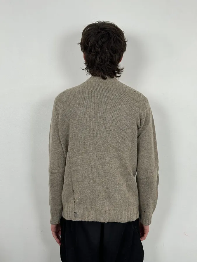 Diesel Destroyed Grey Sweater - Image 3