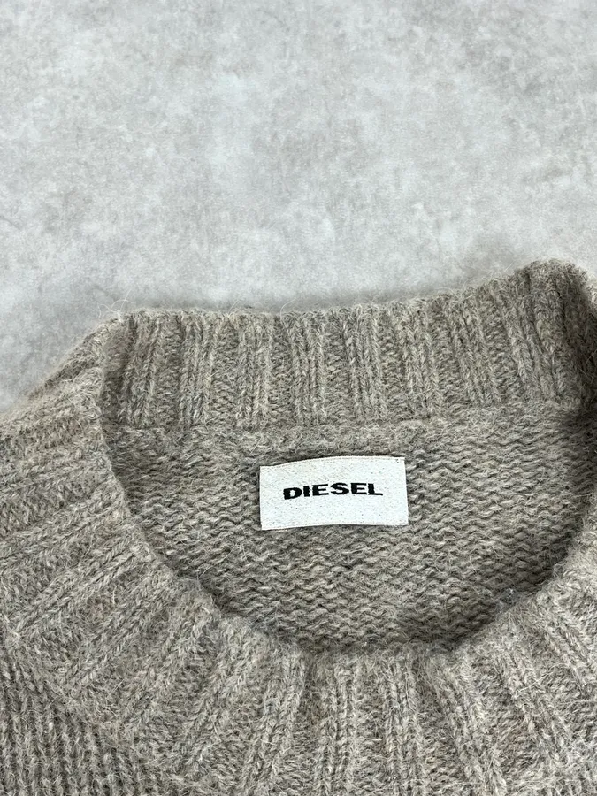 Diesel Destroyed Grey Sweater - Image 8
