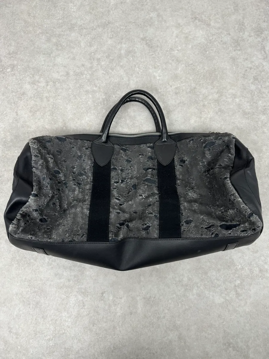 Diesel Distressed Grey Week-end Bag - Image 6