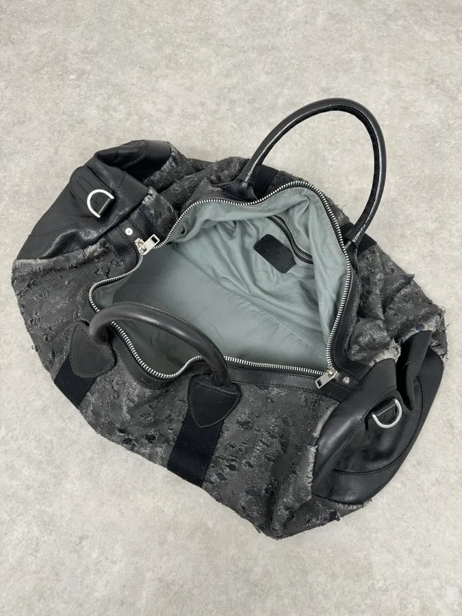 Diesel Distressed Grey Week-end Bag - Image 7
