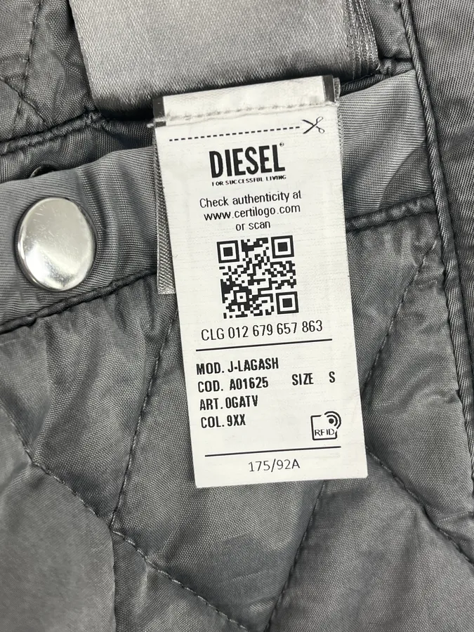 Diesel Grey Aero Hooded Bomber Jacket - Image 12