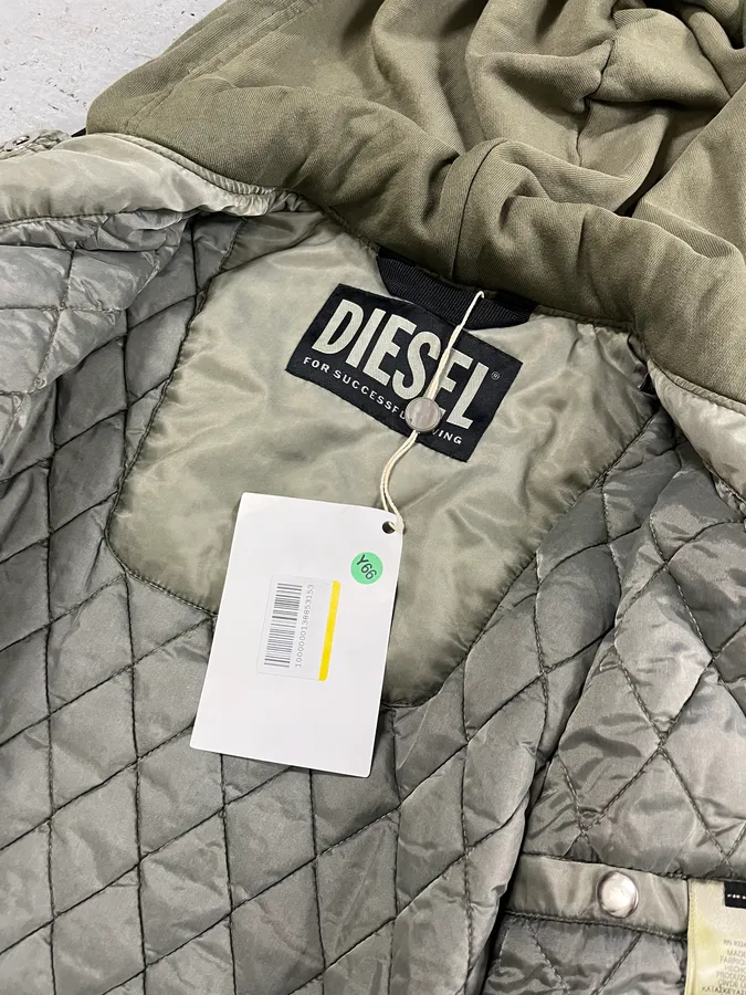 Diesel Grey Aero Modern Bomber Jacket - Image 10