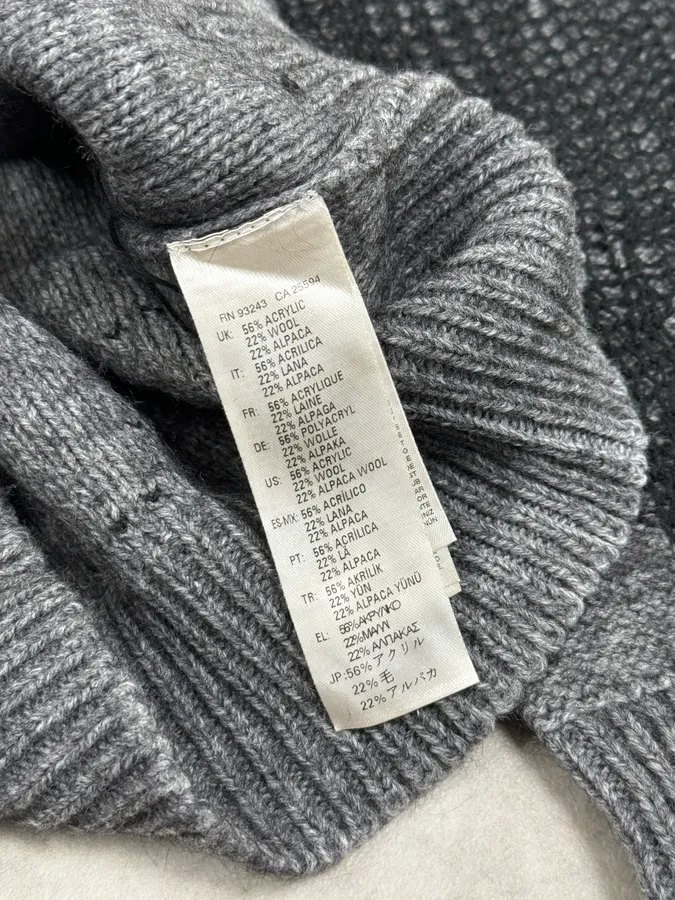 Diesel Grey & Black Net Contemporary Sweater - Image 10