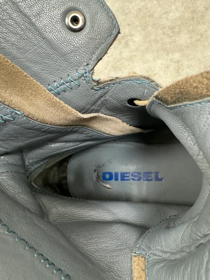 Diesel Grey Camel Suede Leather Boots - Image 13