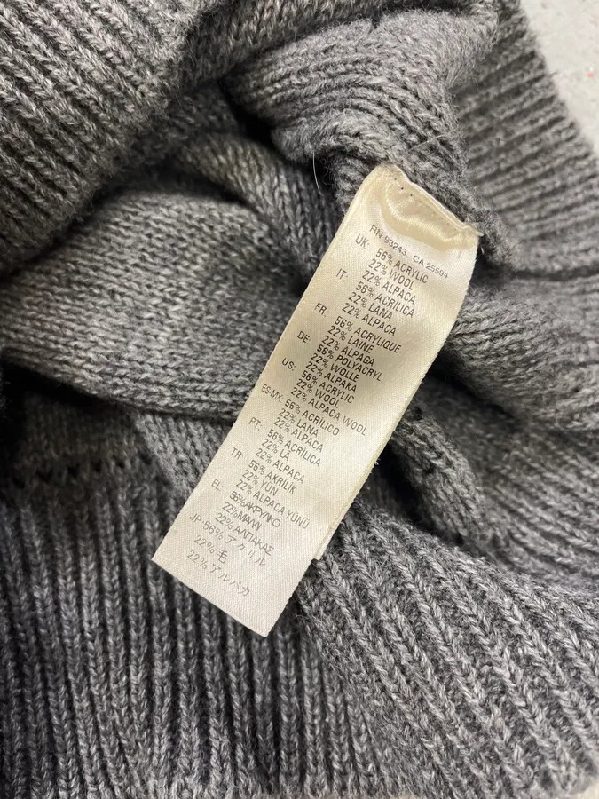 Diesel Grey & Distressed Black Layered Sweater - Image 10