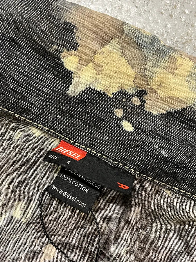 Diesel Grey Painted Splash Abstract Jacket - Image 8