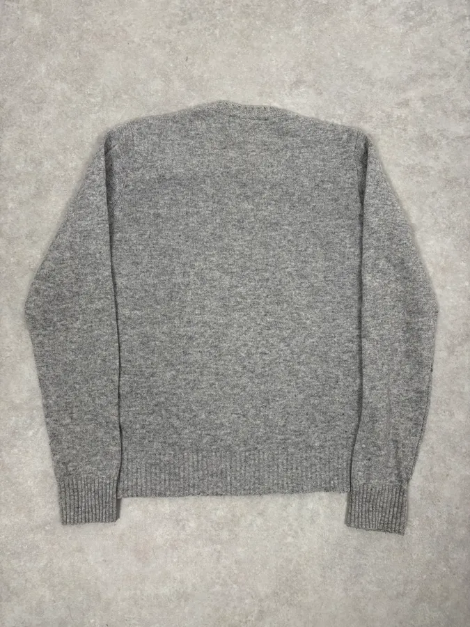 Diesel Grey Success Script Wool Sweater - Image 6