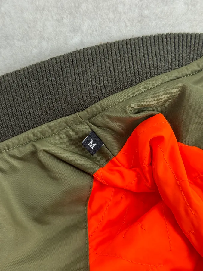 Diesel Khaki Camo Panel Bomber Jacket - Image 12