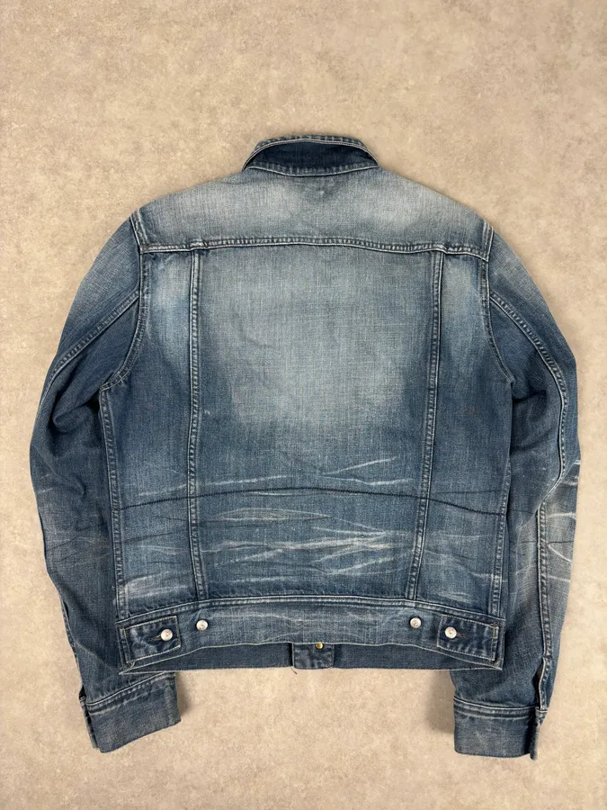 Diesel Light Blue Faded Denim Jacket - Image 5