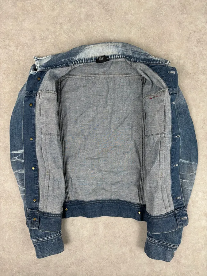 Diesel Light Blue Faded Denim Jacket - Image 7