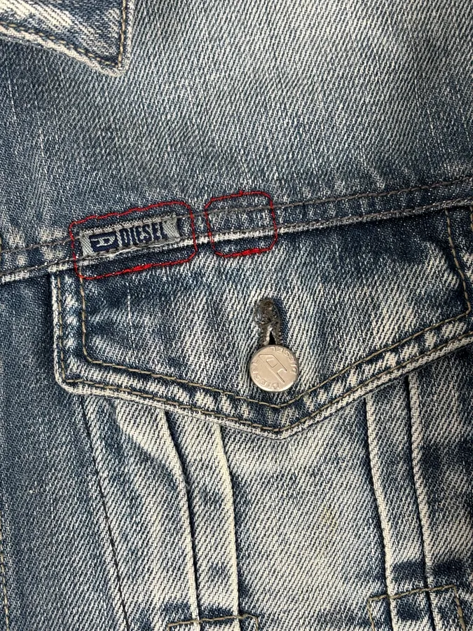 Diesel Light Blue Faded Denim Jacket - Image 9