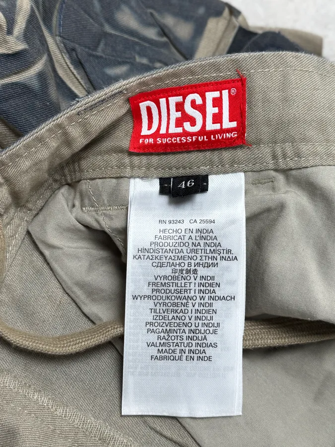 Diesel Navy Multi Pockets Contemporary Splash Cargo Pants - Image 12