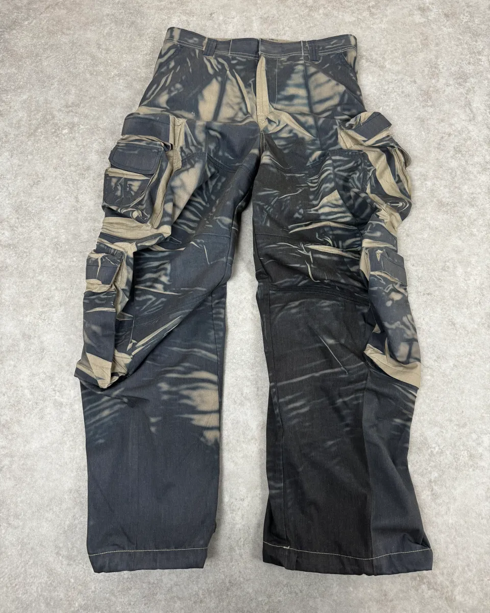 Diesel Navy Multi Pockets Contemporary Splash Cargo Pants - Image 4