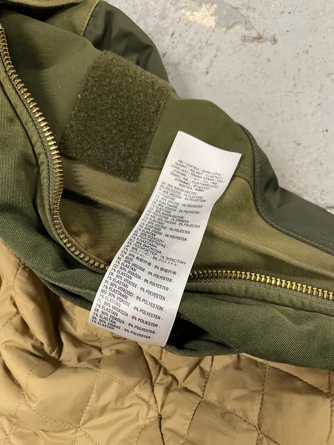Diesel Olive Green Combat Bomber Jacket - Image 13