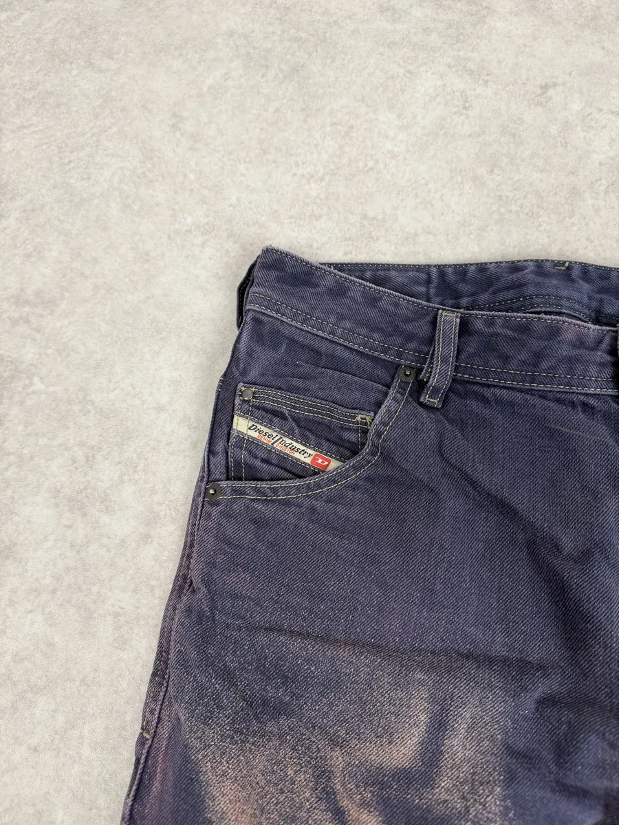 Diesel Slim Bleached Sunset Purple Denim Jeans - Image 10