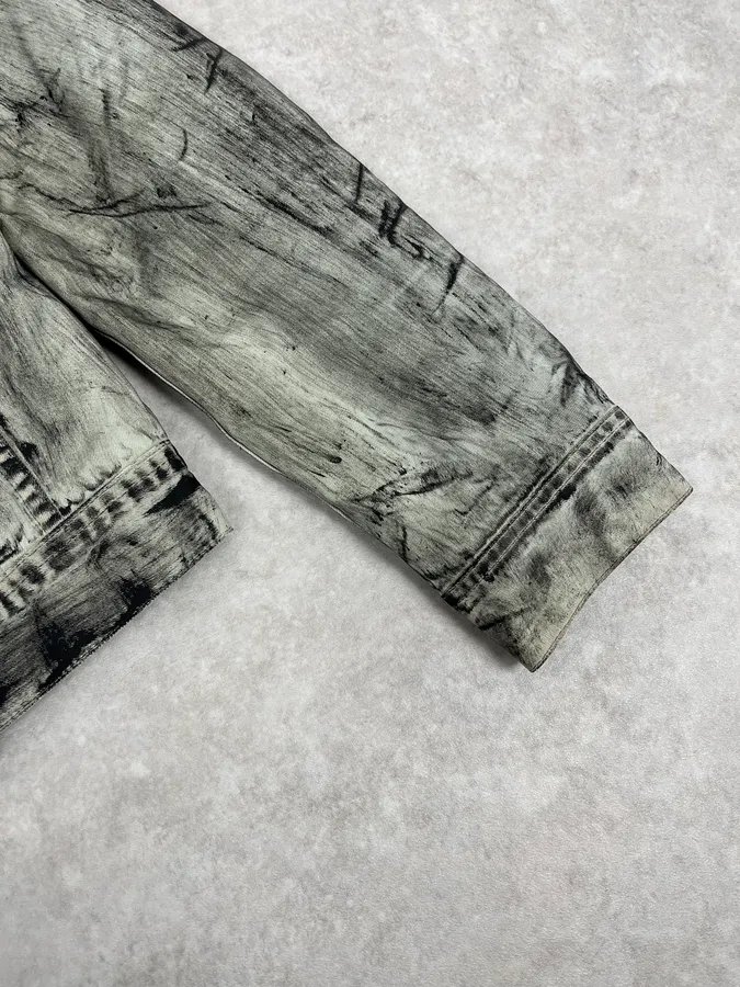 Diesel Trompe L’oeil Distressed Effect Grey Jacket - Image 6