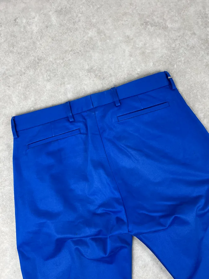 Dior Homme Blue Classy Tailored Pants by Kris Van Assche - Image 8