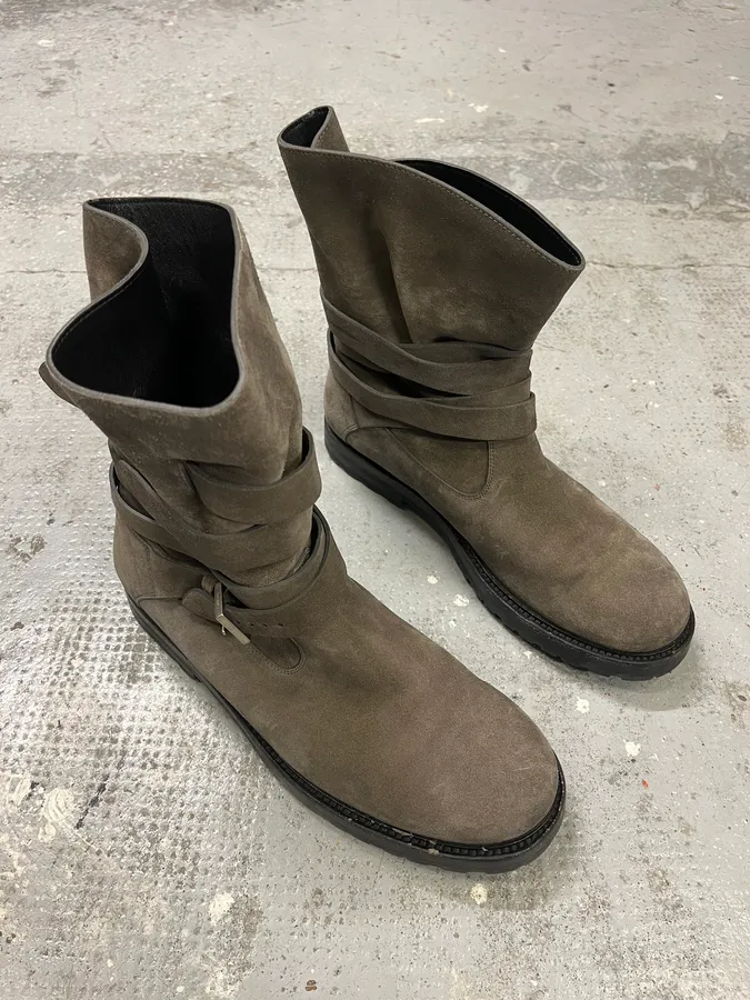 Dior Laces Suede Leather Tern Ankle Boots - Image 3