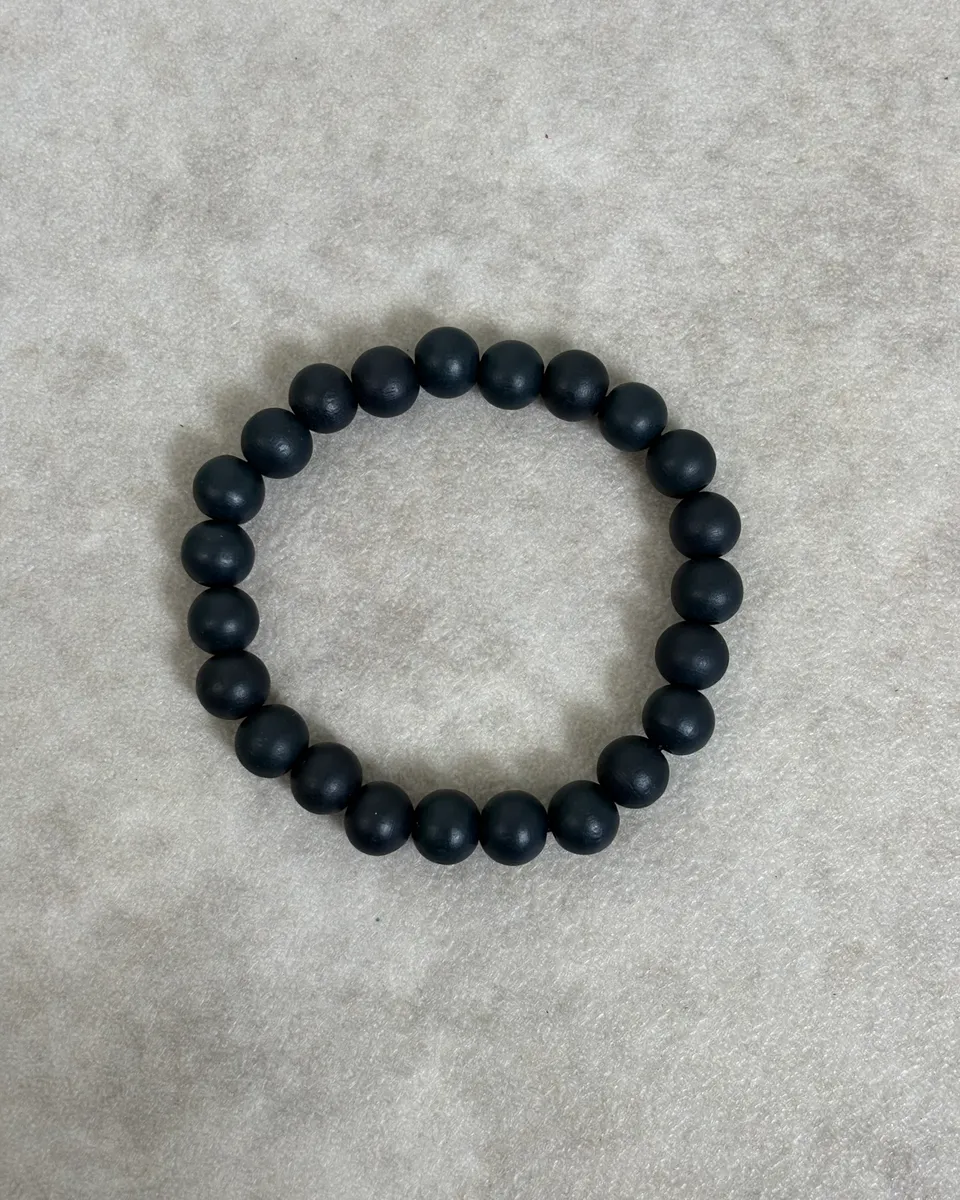 Dior Parfum Black Beaded Bracelet
