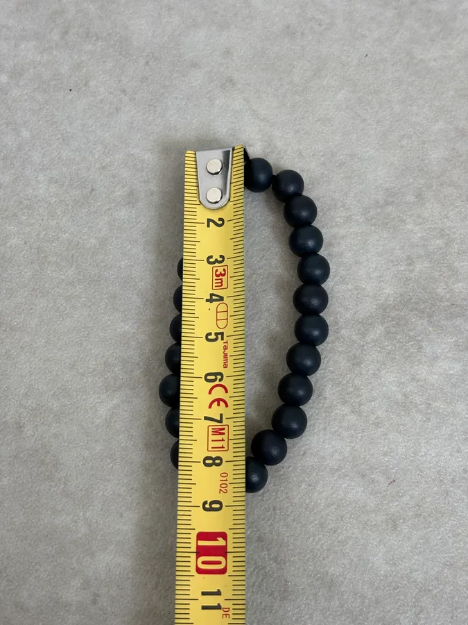 Dior Parfum Black Beaded Bracelet - Image 6