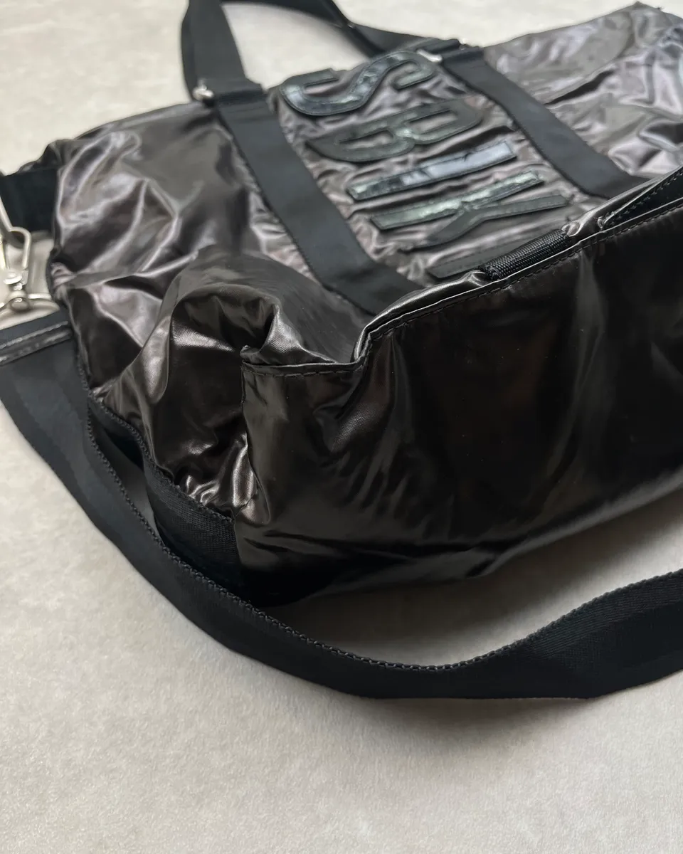 Dirk Bikkembergs Black Handle Dark Brown Sport Bag - Image 7