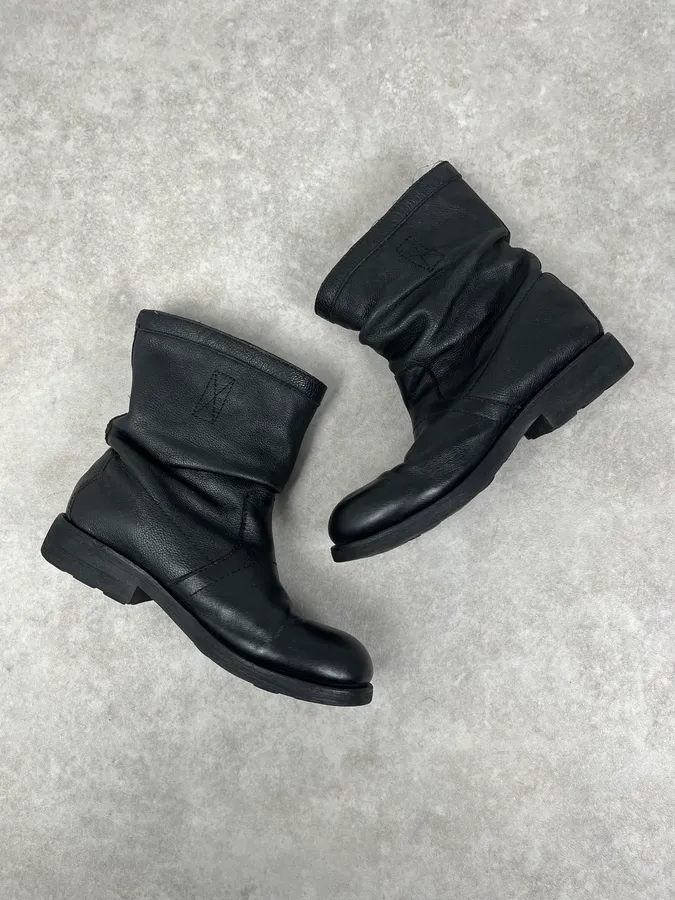 Dirk Bikkembergs Black Leather Ankle Boots - Image 3