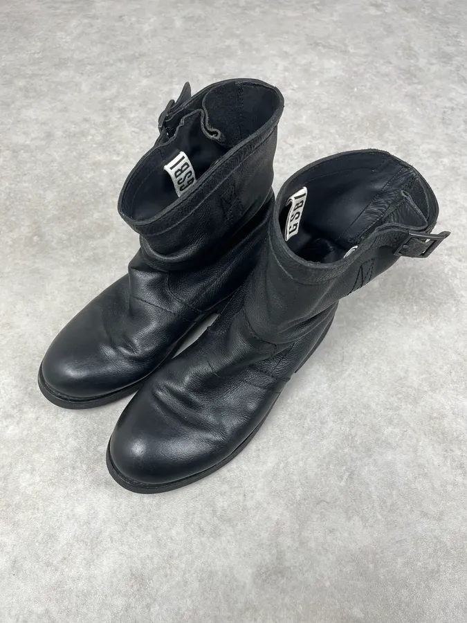 Dirk Bikkembergs Black Leather Ankle Boots - Image 4